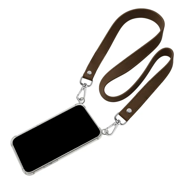 Funda Bandolera Colgante Correa Eco Cuero Para Todos iPhone