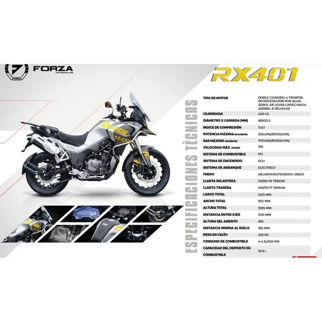 Moto Forza Cyclone 400cc Rx401 