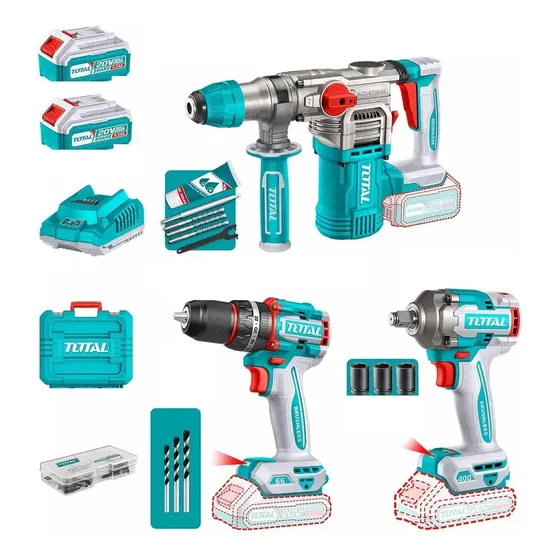 Taladro Rotomartillo Pistola Impacto Bat 5a Total Tckli20638 Color Turquesa Frecuencia 50\u002F60Hz | Cuotas sin interés