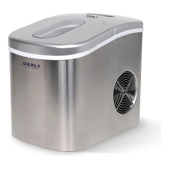 Fabricadora De Hielo Haxly Gelo Icemaker Automática Portatil Color Gris