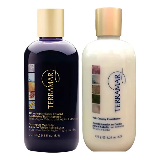 Set Shampoo Matizador Capilar + Acondicionador Terramar