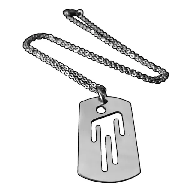 Dije Billie Eilish Plaquita Punta Cadena Dama Collar