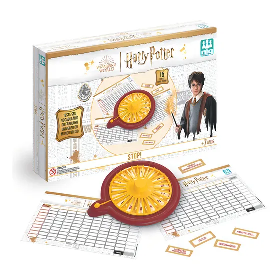 Jogo Harry Potter Stop Universo Do Mundo Bruxo Nig Brinquedo