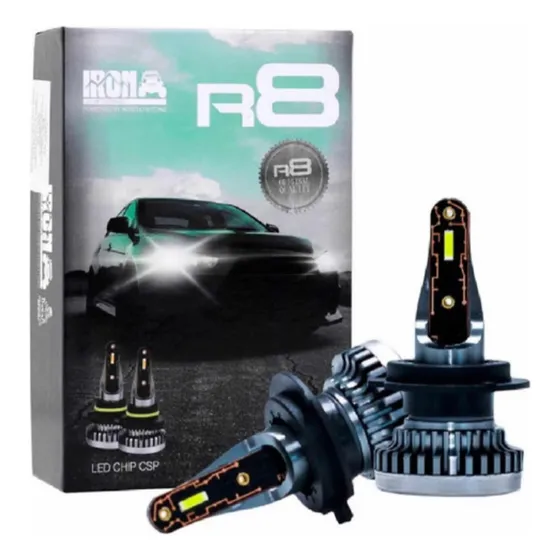 Kit Cree Led R8 Chip Csp  Macizo Ultra Slim 9005 9006 9007