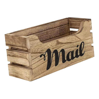 Caja De Almacenamiento De Madera Para Correo, Buzón De Mesa Caja De Almacenamiento De Madera Para Correo, Buzón De Mesa