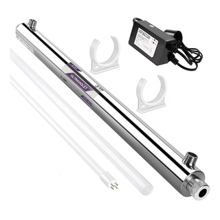 Lampara Luz Ultravioleta 25 Watts Acero Inoxidable 3/4 Lampara Luz Ultravioleta 25 Watts Acero Inoxidable 3/4