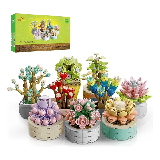 Suculentas Flores Botánico Colección Juego De Constru...