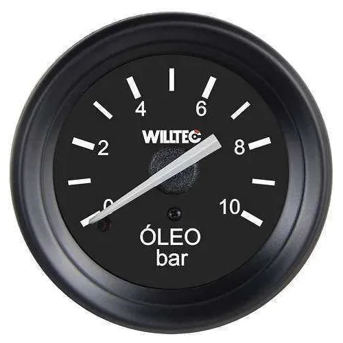 Relogio Pressão Oleo Mwm 0/10 Bar 60mm Mecanico S/cabo