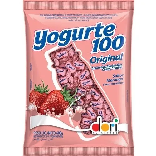 Bala Mastigavel Yogurte 100 600gr Dori Iogurte Natural
