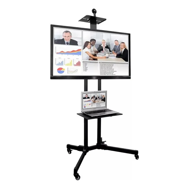 Soporte De Piso Para Tv O Monitor Led De 32 A 65 Pulgadas Color Negro