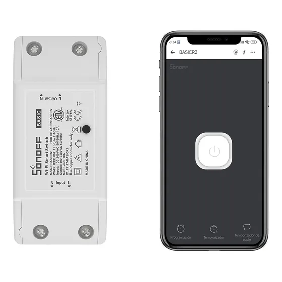 Interruptor Sonoff Basic R2 Wifi Casa Inteligente Switch Diy