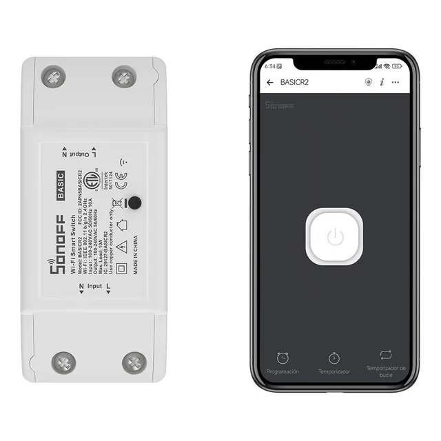 Interruptor Sonoff Basic R2 Wifi Casa Inteligente Switch Diy