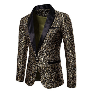 Saco Blazer Hombre Moda Diseño Moderno Jacquard Saco Blazer Hombre Moda Diseño Moderno Jacquard