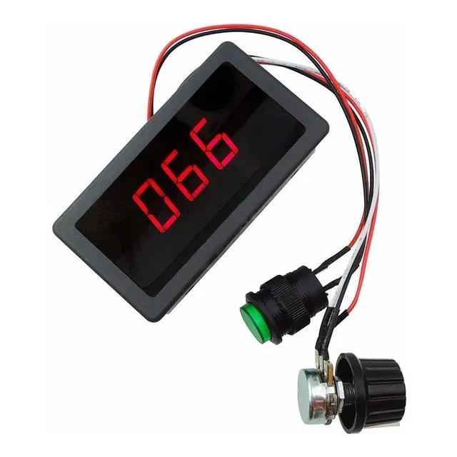 Pwm Control De Velocidad Para Motores De Corriente Continua - Regulador 6-30v 6a / 6 Amper Con Display Led