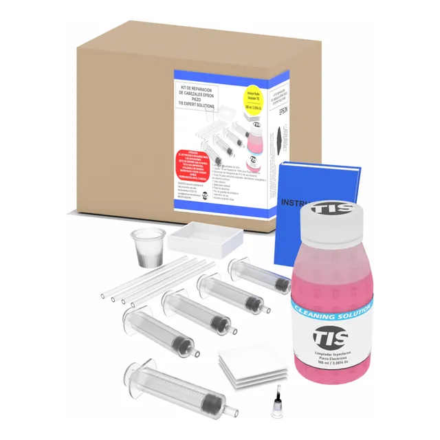 Kit Limpia Cabezales Inyectores Impresoras Epson 100cc Tis