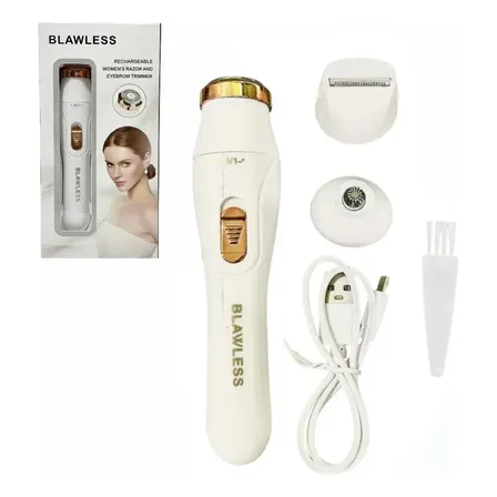 Depiladora Elétrica Recarregável 3 Em 1 Usb Corporal Facial