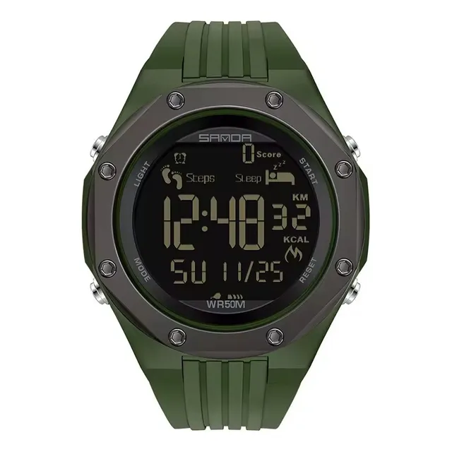 Reloj Deportivo Sanda 6117 Multifuncional Correa De Silicona