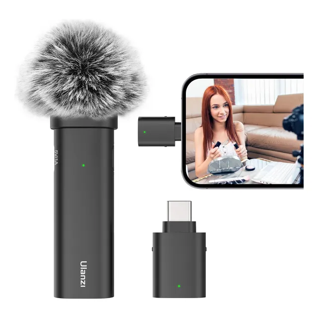 Micrófono Inalámbrico De Solapa Ulanzi Wm 10 Usb Tipo C