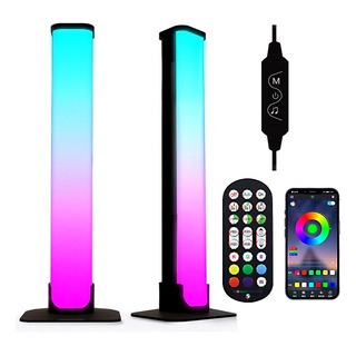 2pz Lampara Led Rgb De Mesa Gamer Decorativa App Control 2pz Lampara Led Rgb De Mesa Gamer Decorativa App Control