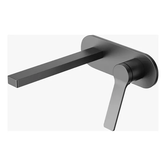 Fp Griferia Monomando Pared Lavamano Grey 30glv020 Gun Metal