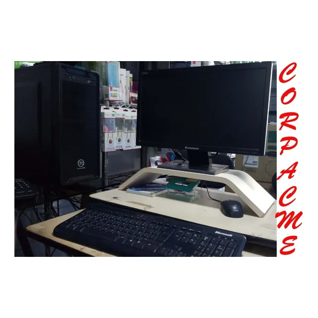 Soporte Base Para Monitor Tv  Madera 51x10x20cm Acme 