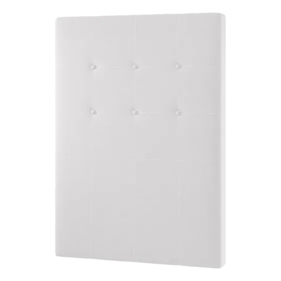 Respaldo Sommier Cama 1 Plaza Imperial 0.90 Dormitorio Color Blanco