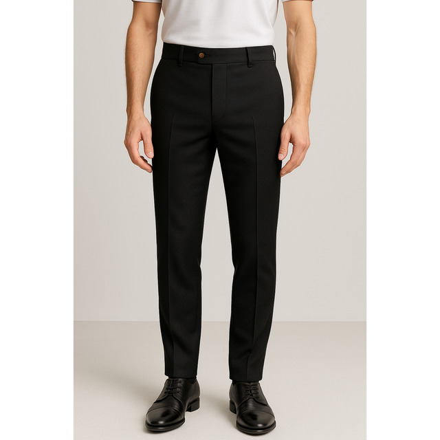 Calça Social Alfaiataria Masculina Malha Elastano Stretch