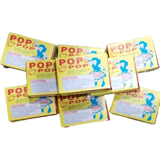 10pzas (cajitas) Brujitas Pop Pop Broma Fiesta Cebollitas Color Amarilla