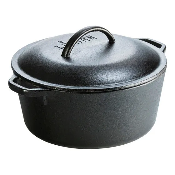 Olla Holandesa Doble 4.7 Litros Color Negro