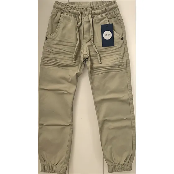 Calça Jogger Caramelo Infantil Com Bolsos Laterais 4 6 8