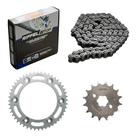 Kit Relaçao Honda Bros 160 Xre 190 Todas Com Retentor Riffel Cinza-escuro