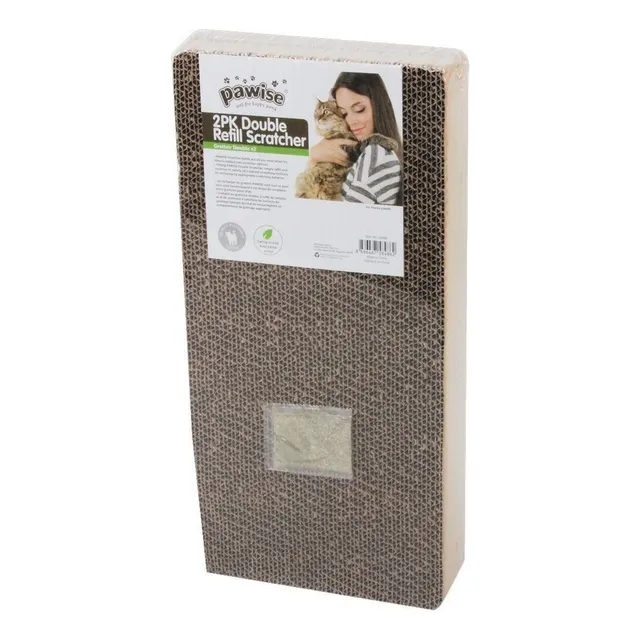 Rascador De Carton Para Gato X2 Unidades 47x23x4cm Cada Uno