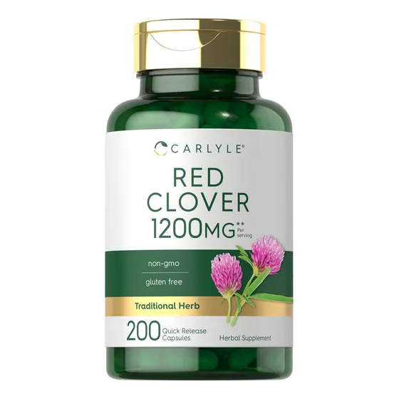 Suplemento Carlyle Red Clover, Cápsulas De 1200 Mg, 200 Unid