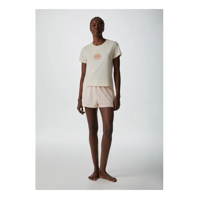 Pijama Curto Feminino Com Estampa Hering