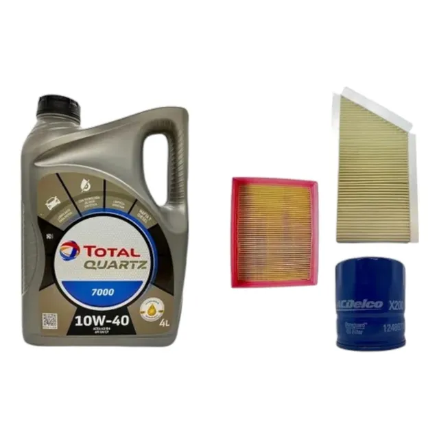 Kit Aceite Total Quartz 7000 Y Filtros Peugeot 206 1.9 Diese