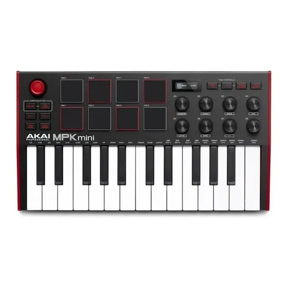 Controladora Akai Mpk Mini Mk3 C/ Nf E Garantia 1 Ano 