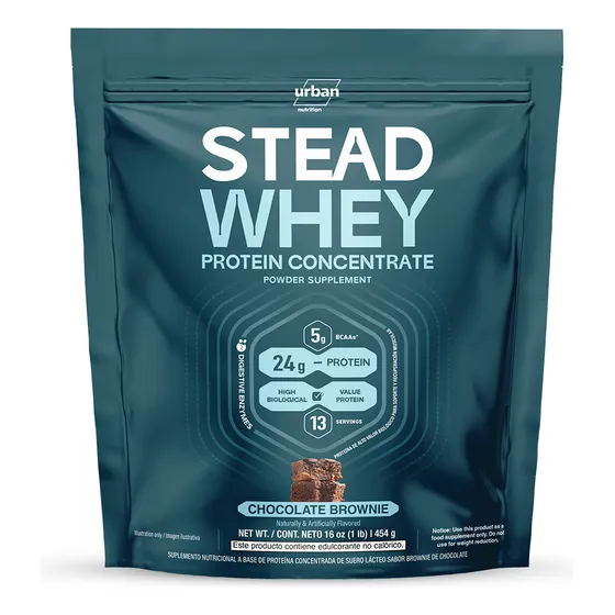 3lbs Proteína En Polvo Stead Whey 100% Concentrate