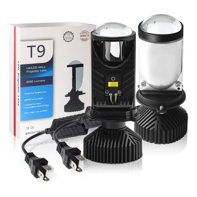 Focos Led H4/9003/hb2 Lupa Alta Y Baja Auto Mini Proyector