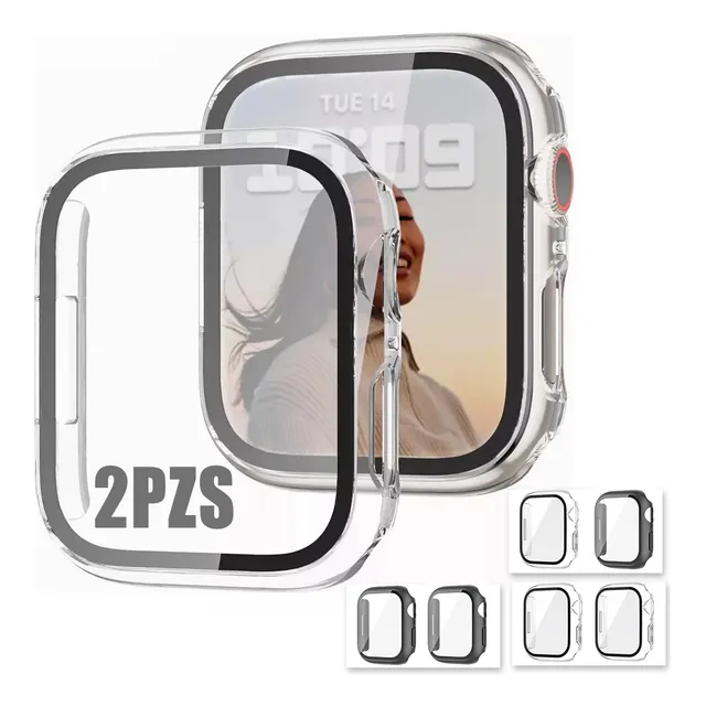 2pzs Fundas Protectoras Mica Para Apple Watch Series 9/8/7/6