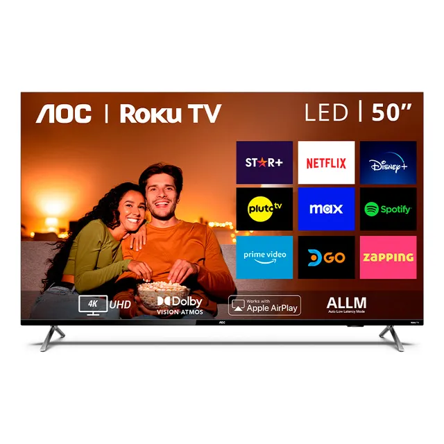 Smart TV 50U6125/78G 50'' 4K LED Negro AOC 110/220V