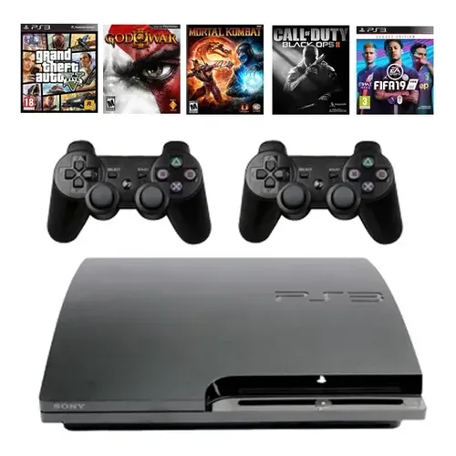 Sony PlayStation 3 Slim Hd500gb 320GB Standard cor cinza 2010