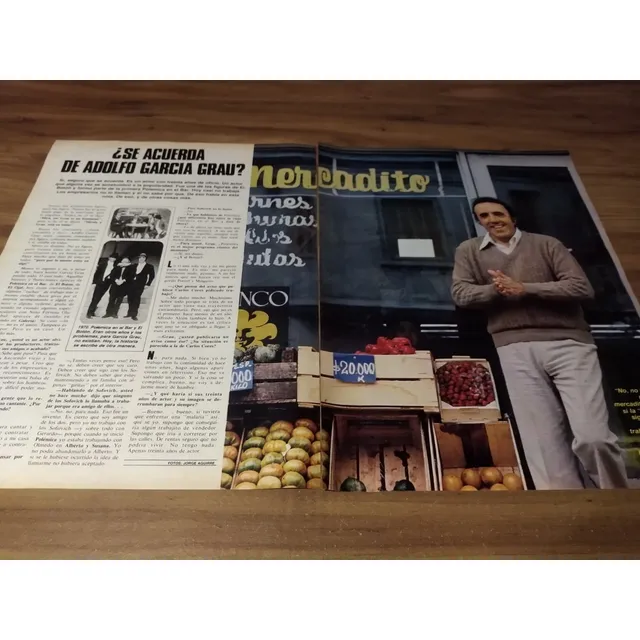 (ar520) Adolfo Garcia Grau * Clippings Revista 2 Pgs * 1981