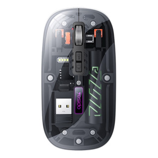 Mouse Bluetooth + Wireless 2.4g Ergonômico Cristal Yesido Mouse Bluetooth + Wireless 2.4g Ergonômico Cristal Yesido