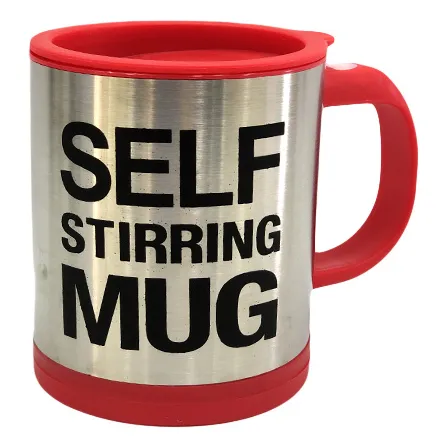 Taza Eléctrica Mezcladora  Batidor De Café De Pila Rojo