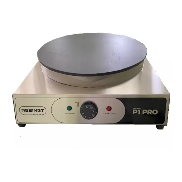 Panquequera Crepera Industrial 40 Cm Teflonado Acero Inox.