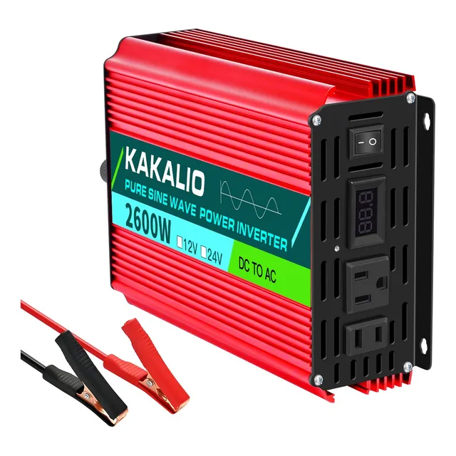 Inversor De Onda Sinusoidal Pura 2600w 12v/110v Para Coches