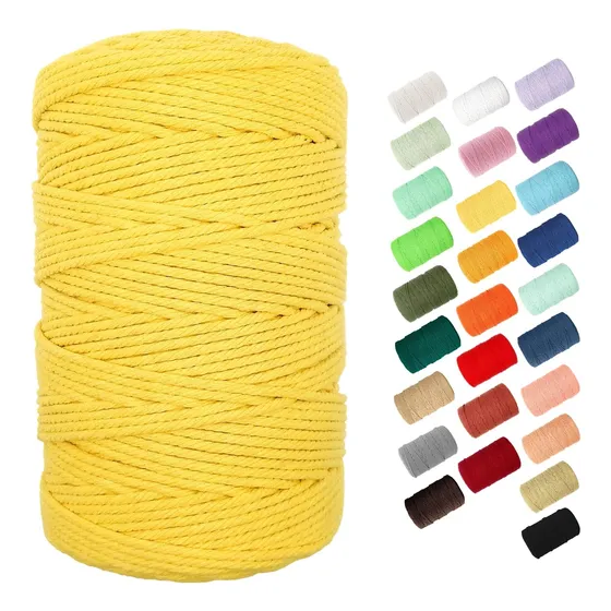 Cuerda De Macramé 100% Algodón Natural 220 Yardas