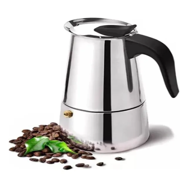 Cafetera Italiana Acero Inoxidable 6 Tazas