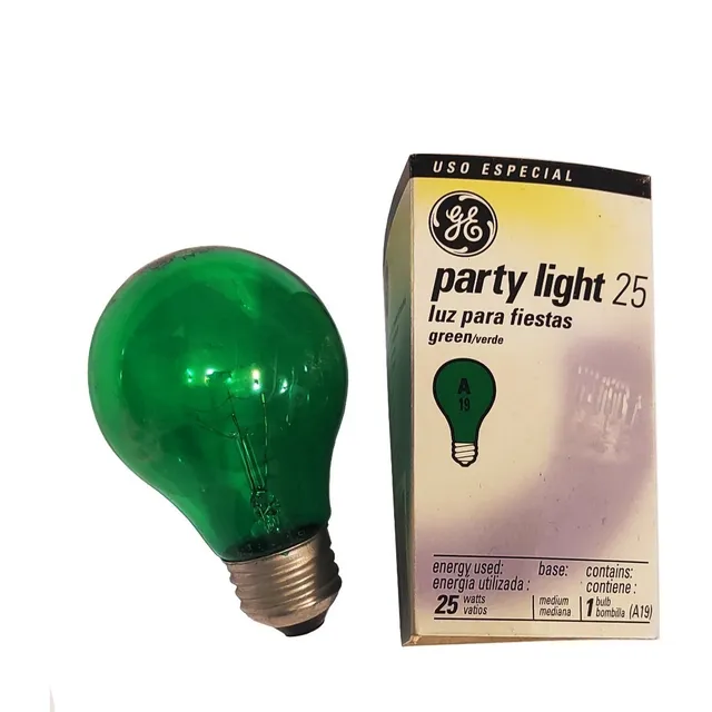 Bombillo Ge Party Light 25w A19 6 Colores E27
