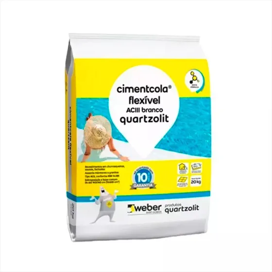 Cimentcola Ac3 Argamassa Quartzolit Secagem Rápida